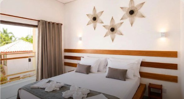 Quarto duplo da Pousada Damasco